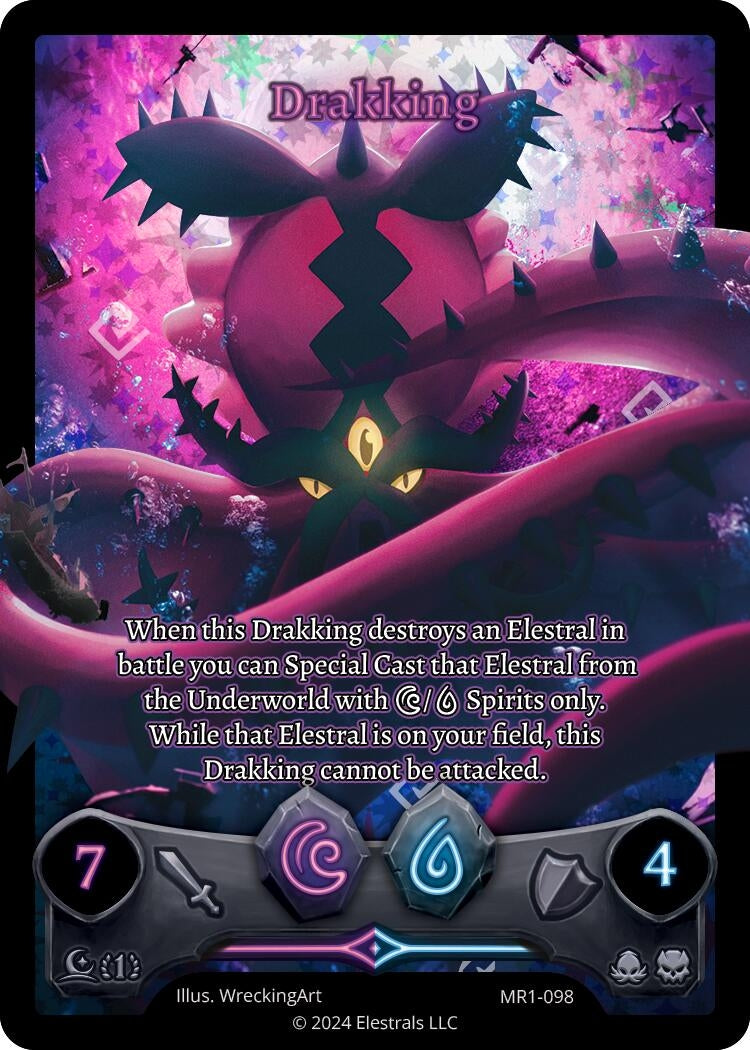 Image for Drakking (Full Art) (MR1-098) (Moonrise) - Elestrals