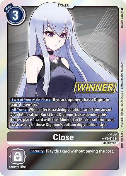 Close (Store Tournament 2025 Vo.1 Winner Pack) (P-169 P) [D-PR] - Digimon Card Game Sealed