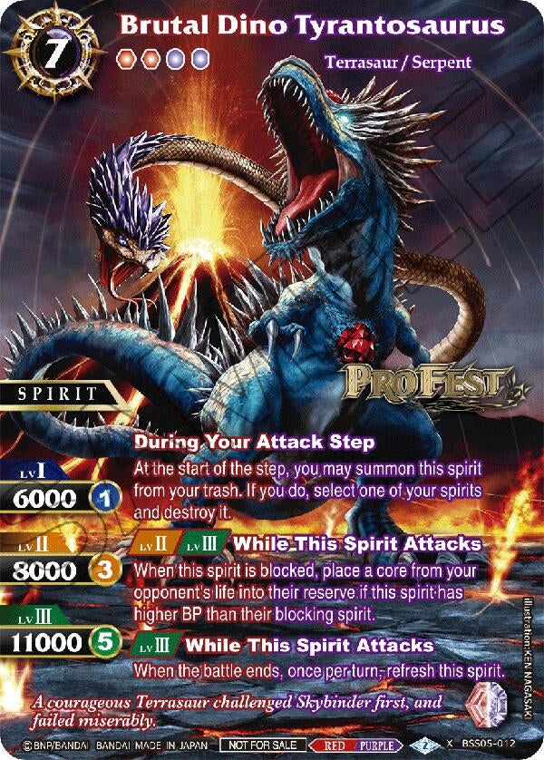 Brutal Dino Tyrantosaurus (Pro Fest X Rare Special Pack Vol. 2) (BSS05-012) [BSSP] - Battle Spirits Saga Single