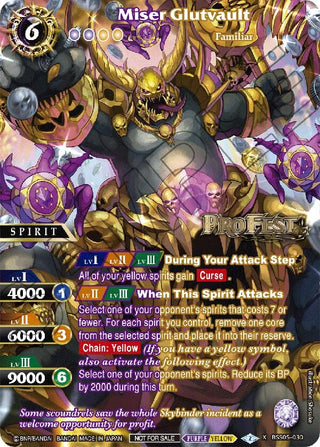 Miser Glutvault (Pro Fest X Rare Special Pack Vol. 2) (BSS05-030) [BSSP] - Battle Spirits Saga Single