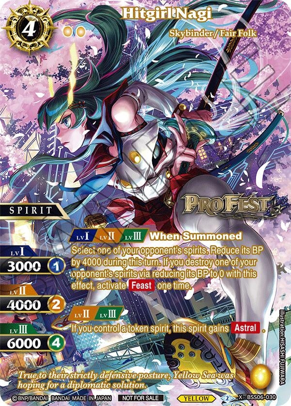 Hitgirl Nagi (Pro Fest Champion Card Vol. 2) (BSS06-030) [BSSP] - Battle Spirits Saga Single