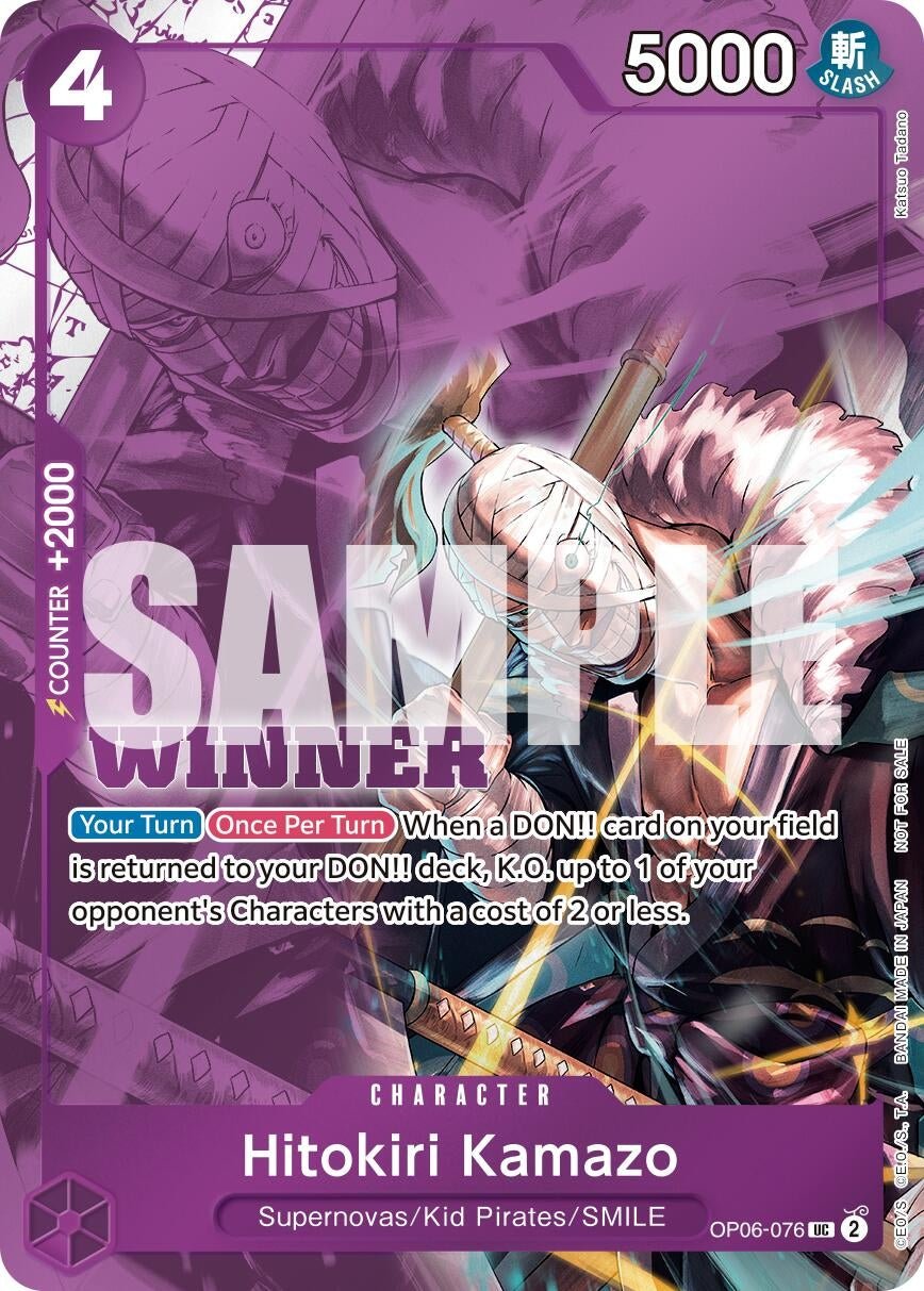 Hitokiri Kamazo (Winner Pack 2025 Vol. 1) (OP06-076) [OP-PR] - One Piece Card Game Single