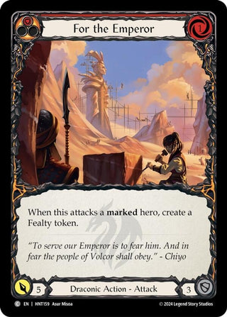 Image for For the Emperor (HNT159) (The Hunted) - Flesh and Blood TCG