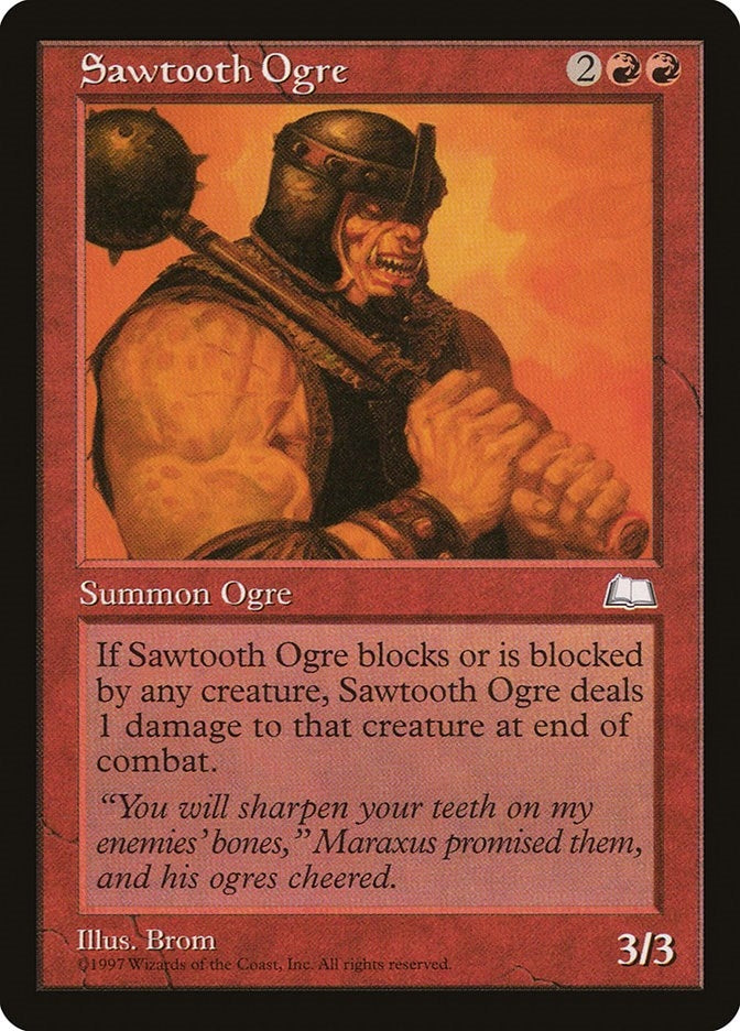 Sawtooth Ogre [WTH] - MTG Single