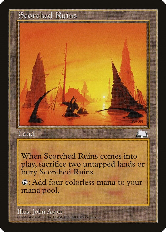Scorched Ruins [WTH] - MTG Single
