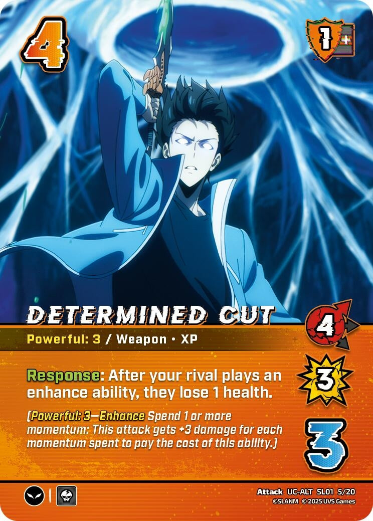 Determined Cut (Alternate Art) (SL01 5/20) [SLO] - UniVersus Single