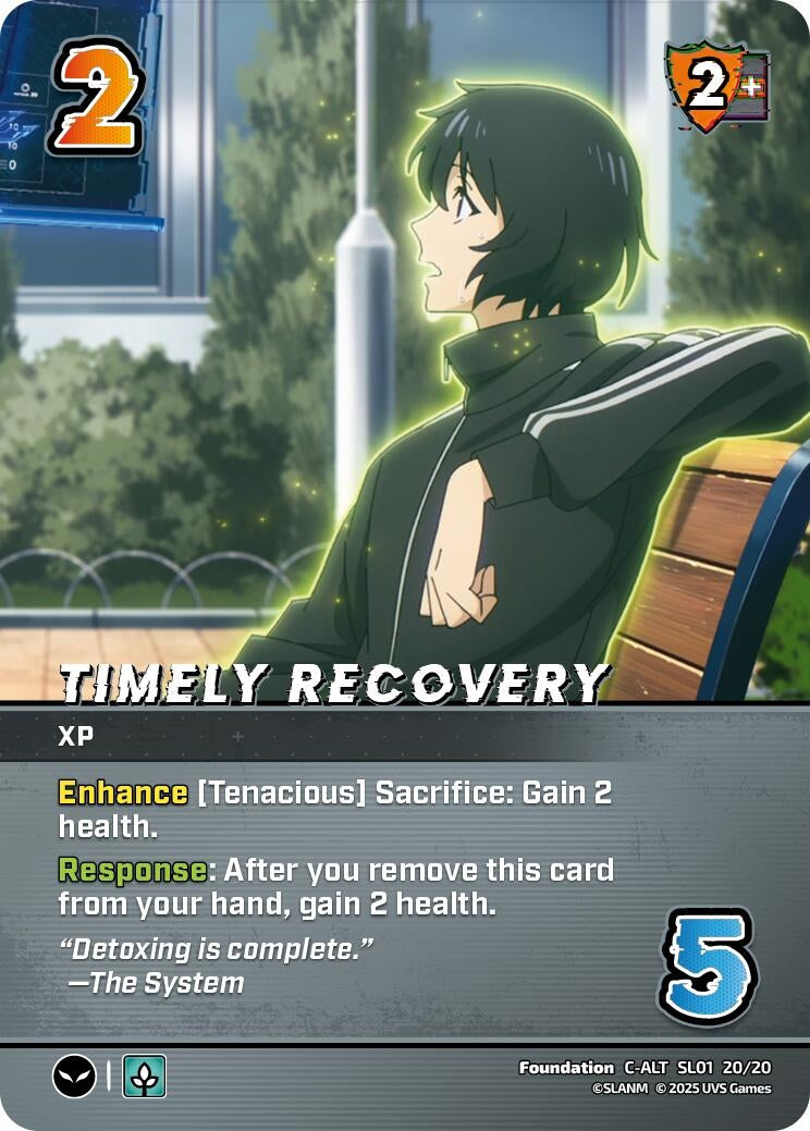 Timely Recovery (Alternate Art) (SL01 20/20) [SLO] - UniVersus Single