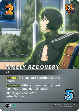 Timely Recovery (Alternate Art) (SL01 20/20) [SLO] - UniVersus Single