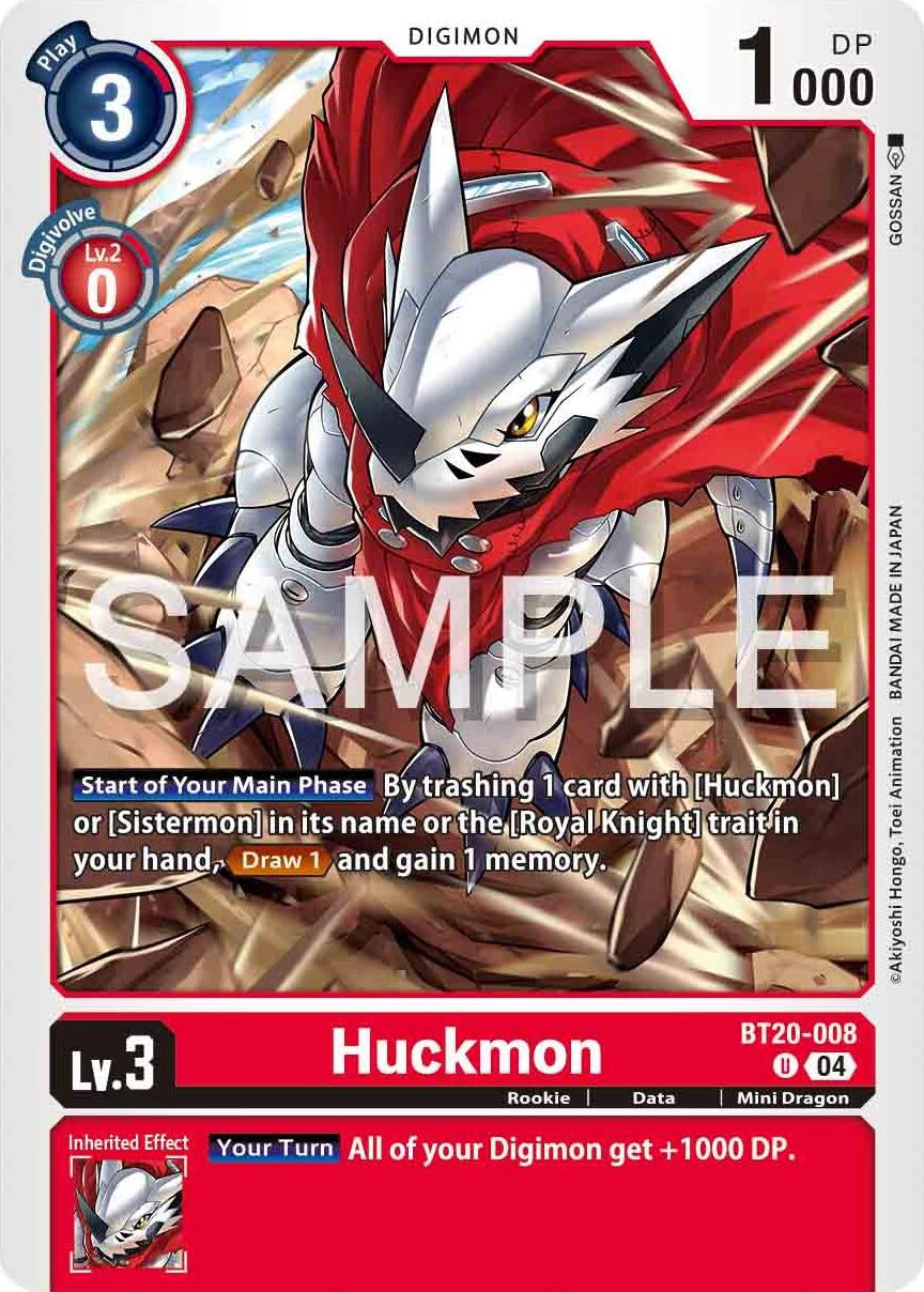 Huckmon (BT20-008 U) [BT18-20] - Digimon Card Game Single