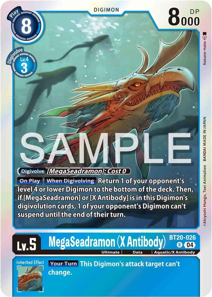 MegaSeadramon (X Antibody) (BT20-026 R) [BT18-20] - Digimon Card Game Single