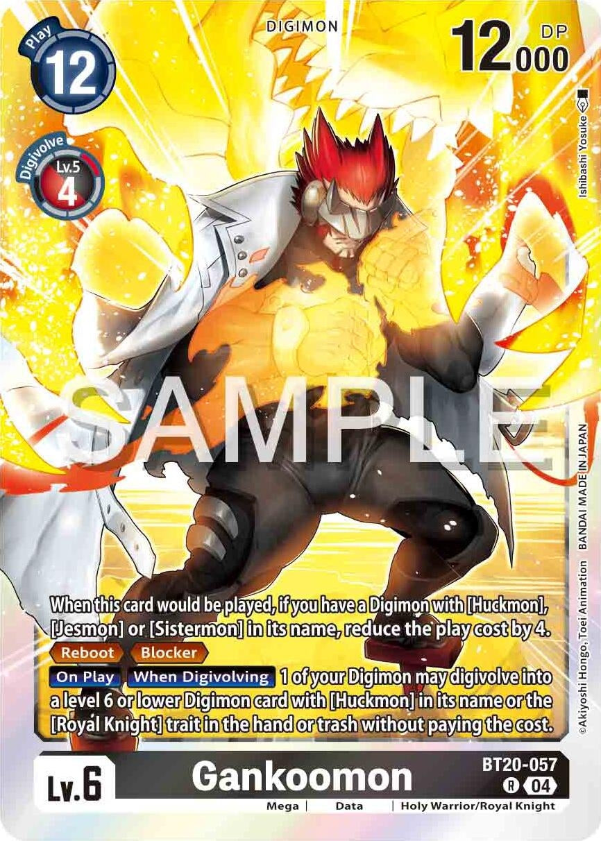 Gankoomon (BT20-057 R) [BT18-20] - Digimon Card Game Single