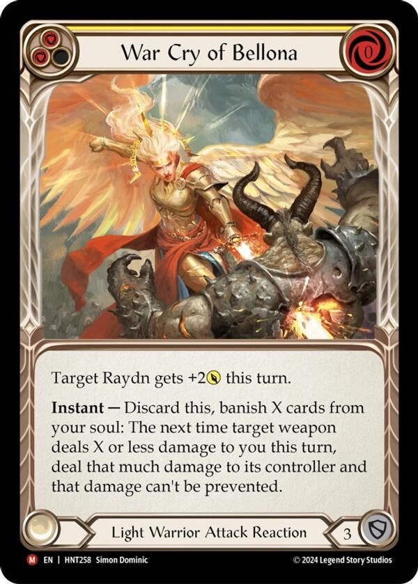 War Cry of Bellona (HNT258) - Flesh and Blood TCG Single