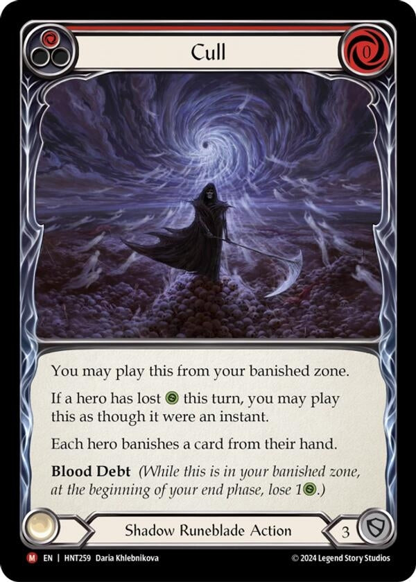 Cull (HNT259) - Flesh and Blood TCG Single