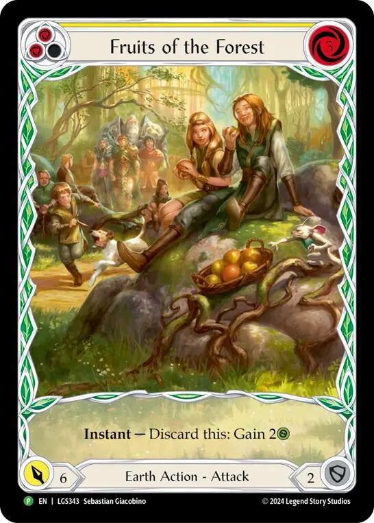 Fruits of the Forest (Yellow) - LGS343 (LGS342) [PR] - Flesh and Blood TCG Sealed