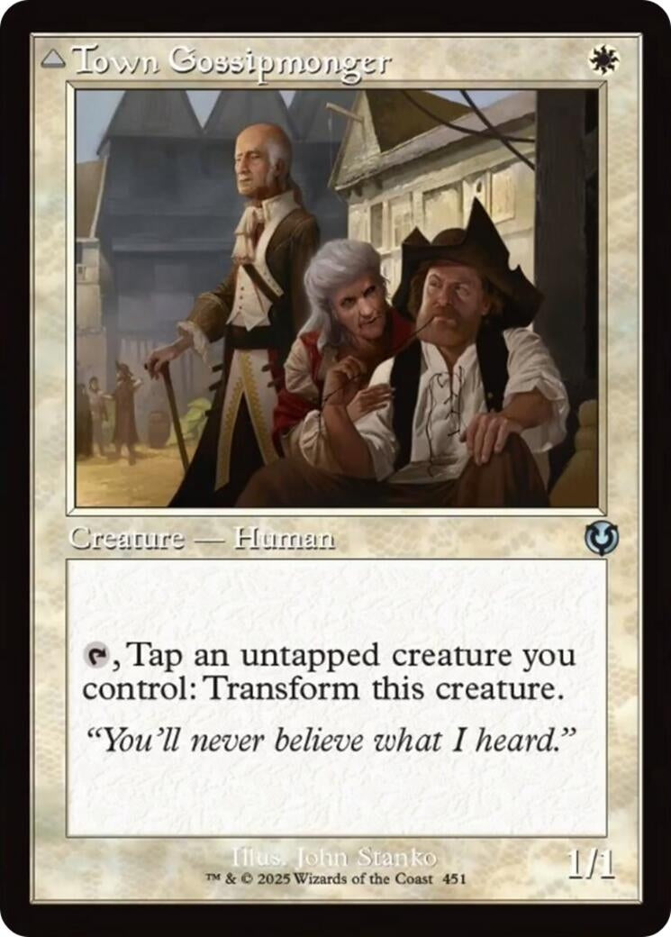 Town Gossipmonger // Incited Rabble (Retro Frame) (451) [INR] - MTG Single