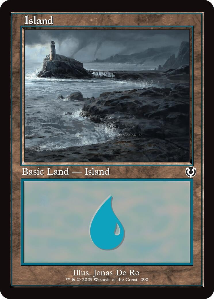 Island (290) (Retro Frame) (290) [INR] - MTG Single