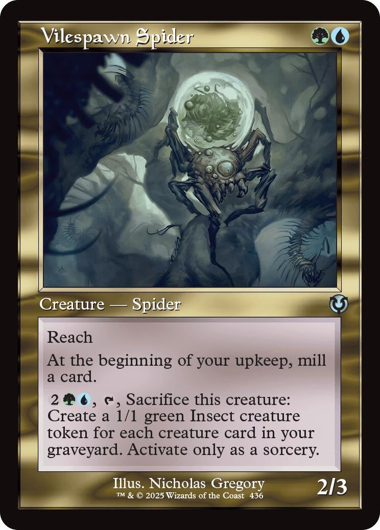 Vilespawn Spider (Retro Frame) (436) [INR] - MTG Single