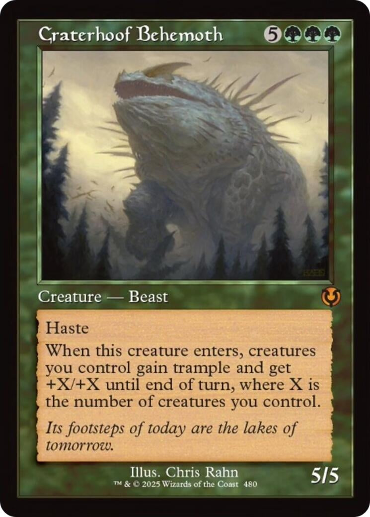Craterhoof Behemoth (Retro Frame) (480) [INR] - MTG Single