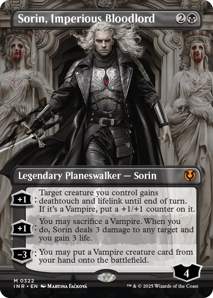 Sorin Imperious Bloodlord (Borderless) (322) [INR] - MTG Single
