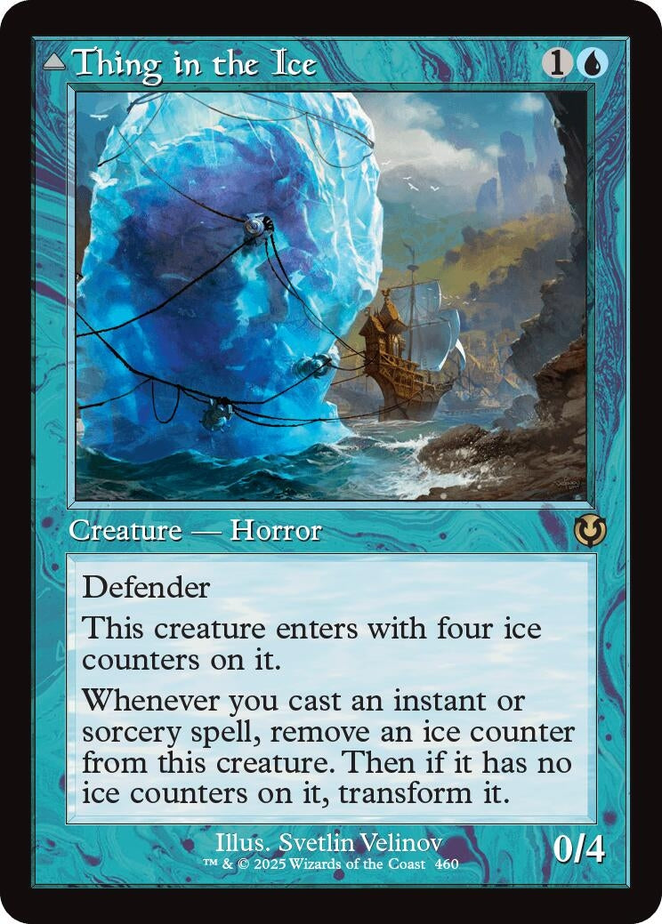 Thing in the Ice // Awoken horror (Retro Frame) (460) [INR] - MTG Single