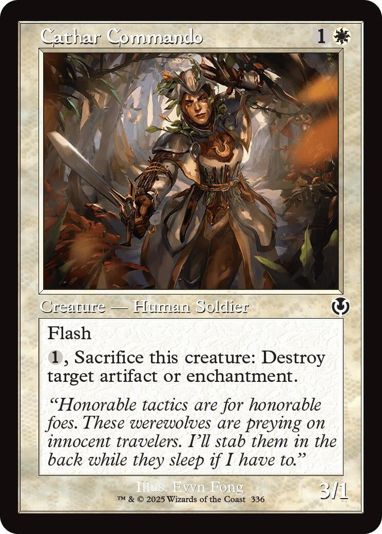 Cathar Commando (Retro Frame) (336) (INR) - MTG Single