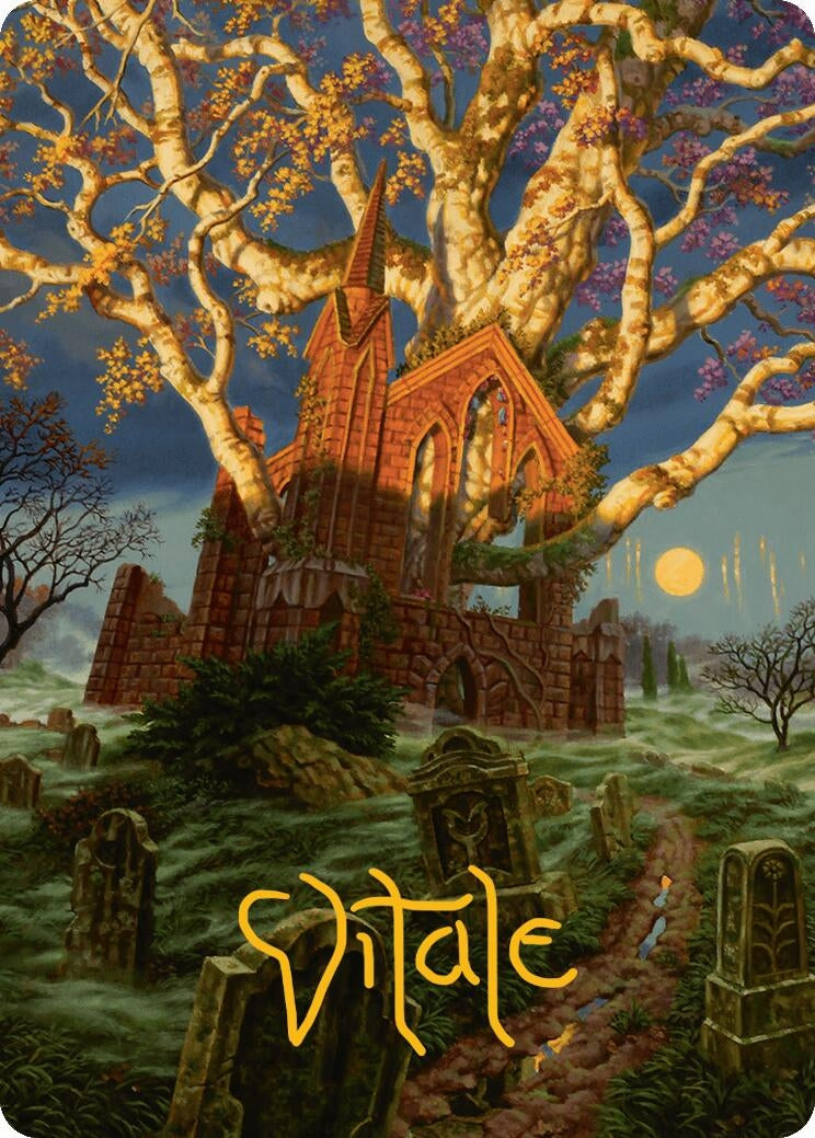 Image for Abundant Growth Art Card (Gold-Stamped Signature) (13) (Art Series: Innistrad Remastered) - Magic: The Gathering