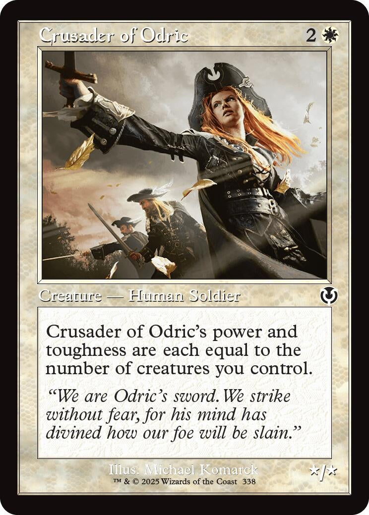 Crusader of Odric (Retro Frame) (338) (INR) - MTG Single