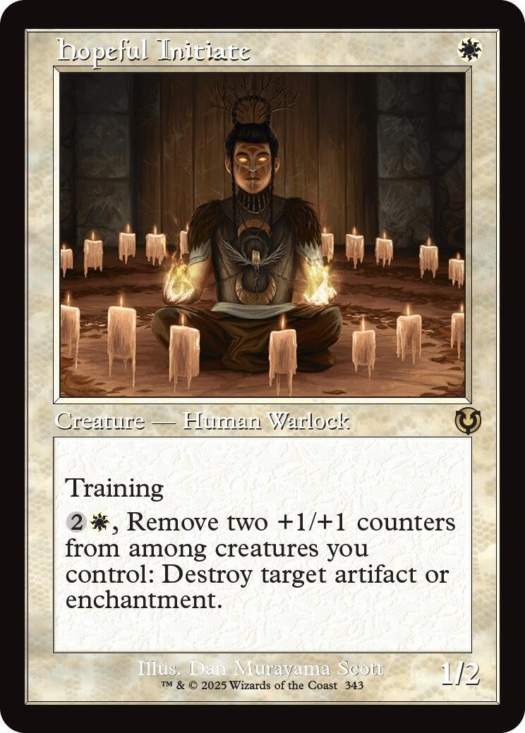 Hopeful Initiate (Retro Frame) (343) (INR) - MTG Single