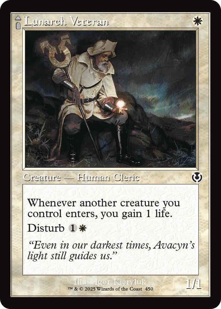 Lunarch Veteran (Retro Frame) (450) (INR) - MTG Single