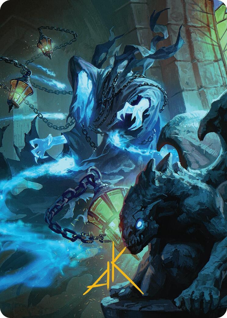 Image for Mausoleum Wanderer Art Card (Gold-Stamped Signature) (7) (Art Series: Innistrad Remastered) - Magic: The Gathering