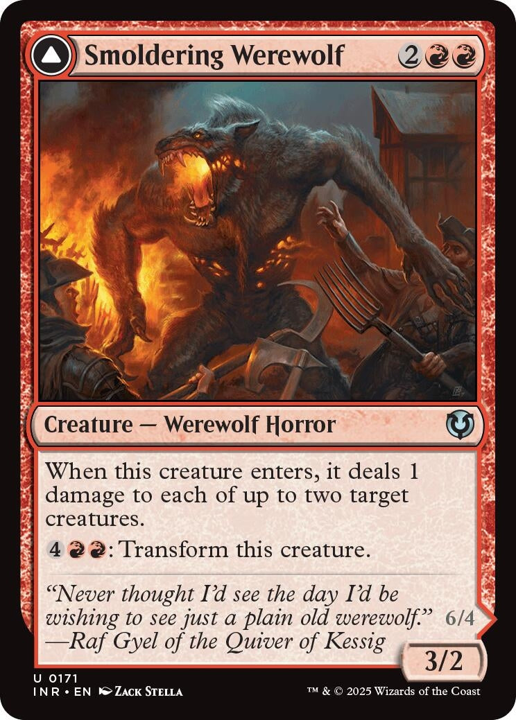 Image for Smoldering Werewolf (171) (Innistrad Remastered) - Magic: The Gathering