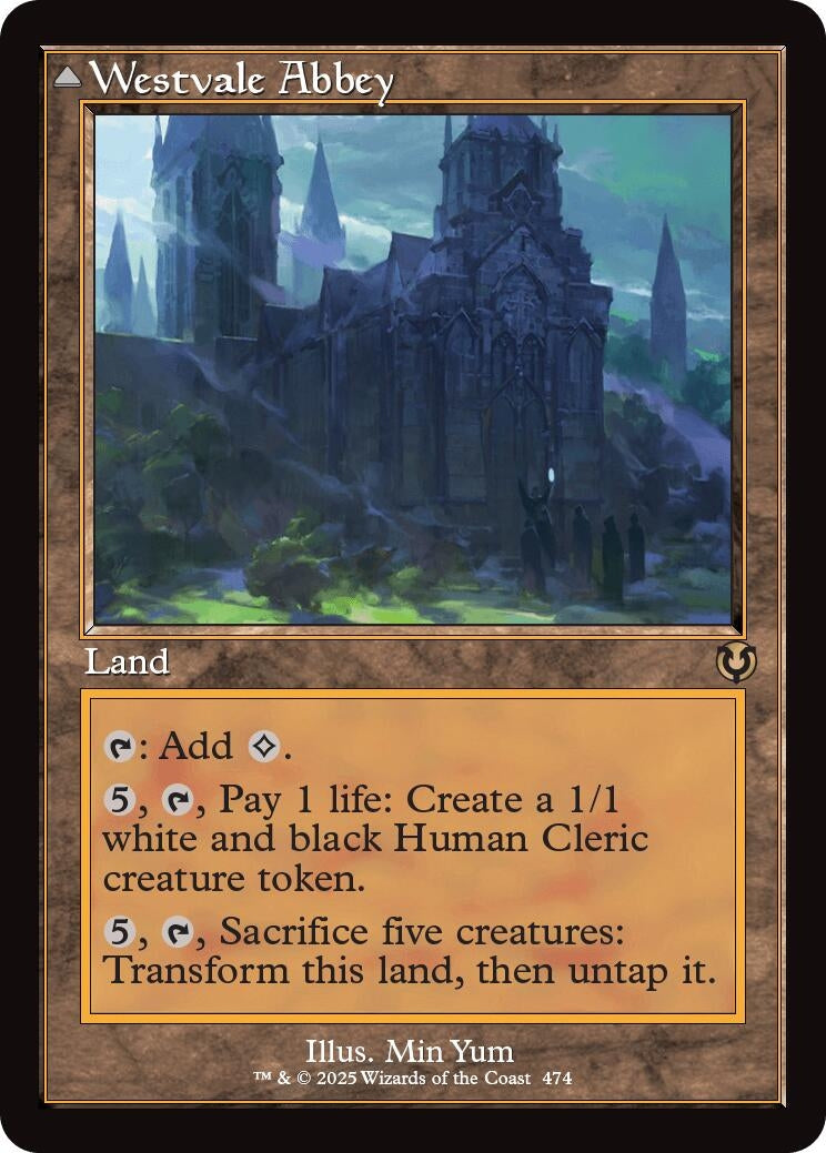 Image for Westvale Abbey (Retro Frame) (474) (Innistrad Remastered) - Magic: The Gathering