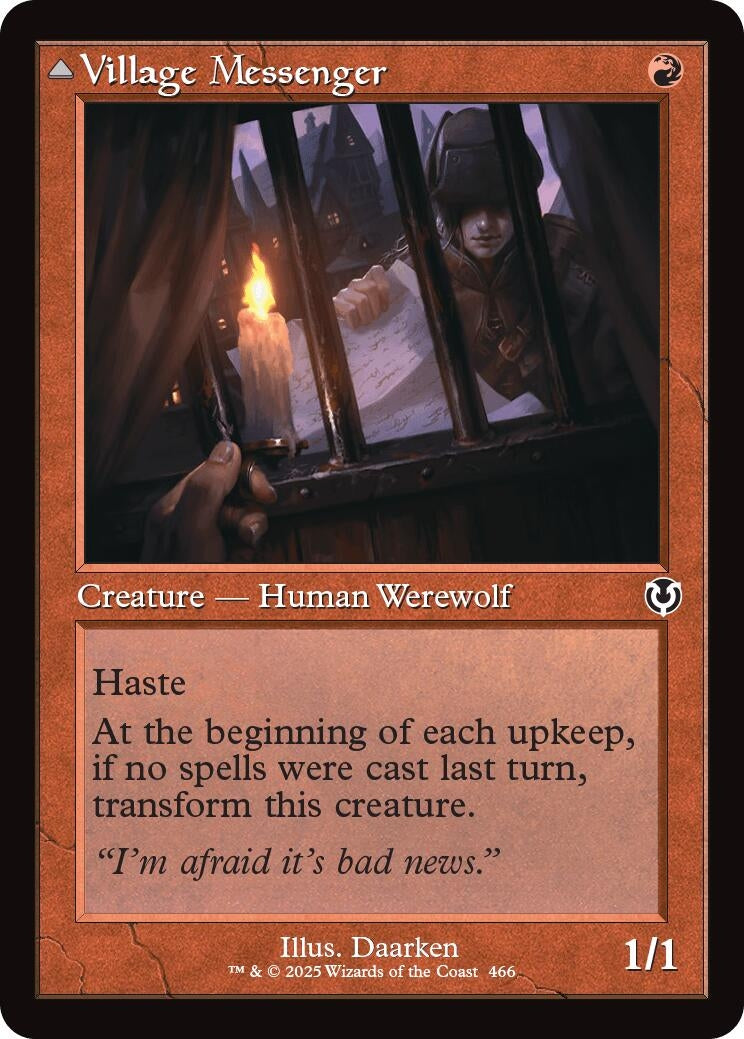 Image for Village Messenger (Retro Frame) (466) (Innistrad Remastered) - Magic: The Gathering