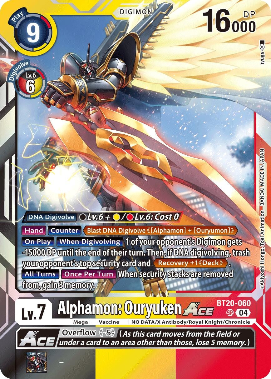 Alphamon: Ouryuken ACE (BT20-060 SR) (Release Special Booster 2.5)