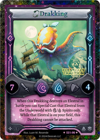Image for Drakking (Gold Champion Stamped) (SS1-90) (Shattered Stars Chapter 1 [SS1]) - Elestrals