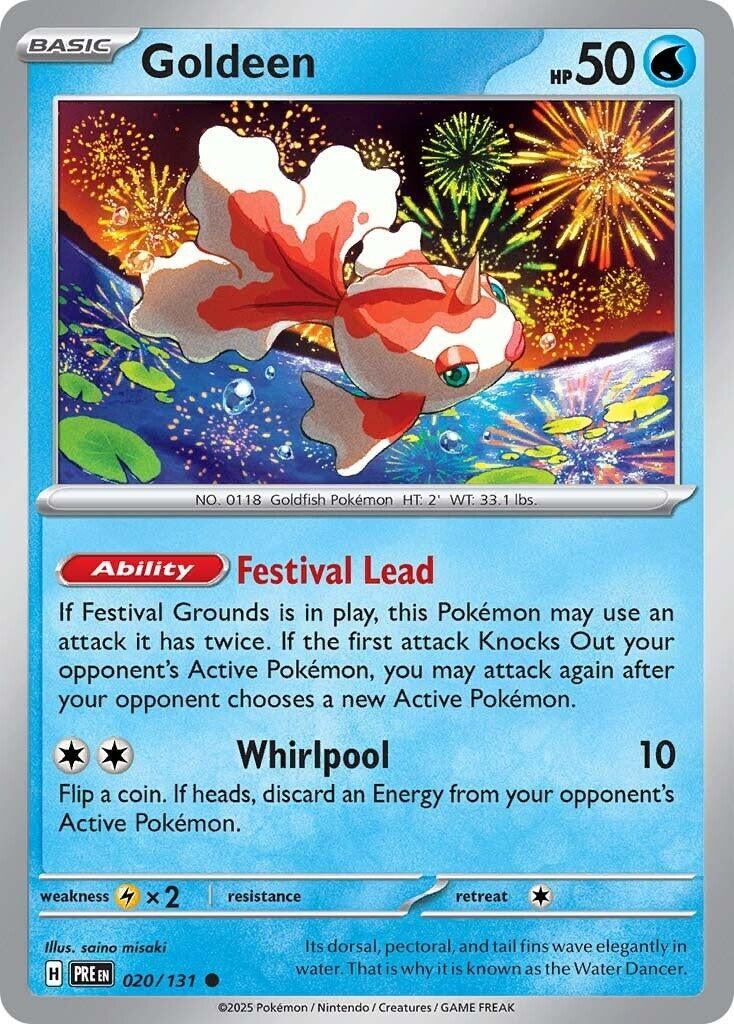 Image for Goldeen (020/131) (SV: Prismatic Evolutions) - Pokemon