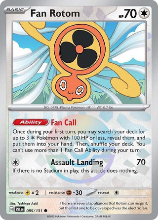 Image for Fan Rotom (Poke Ball Pattern) (085/131) (SV: Prismatic Evolutions) - Pokemon