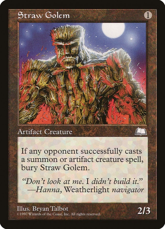 Straw Golem [WTH] - MTG Single