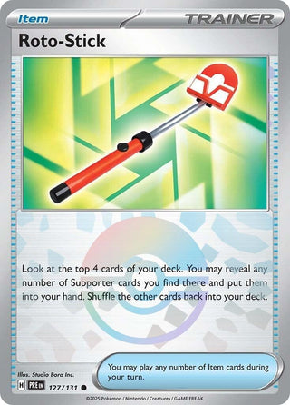 Image for Roto-Stick (Poke Ball Pattern) (127/131) (SV: Prismatic Evolutions) - Pokemon