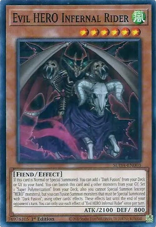Evil HERO Infernal Rider (SUDA-EN003) (Supreme Darkness)