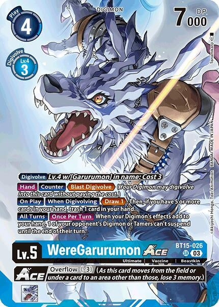 Image for WereGarurumon ACE (Omnimon Binder Set) (BT15-026 SR) (Exceed Apocalypse) - Digimon Card Game