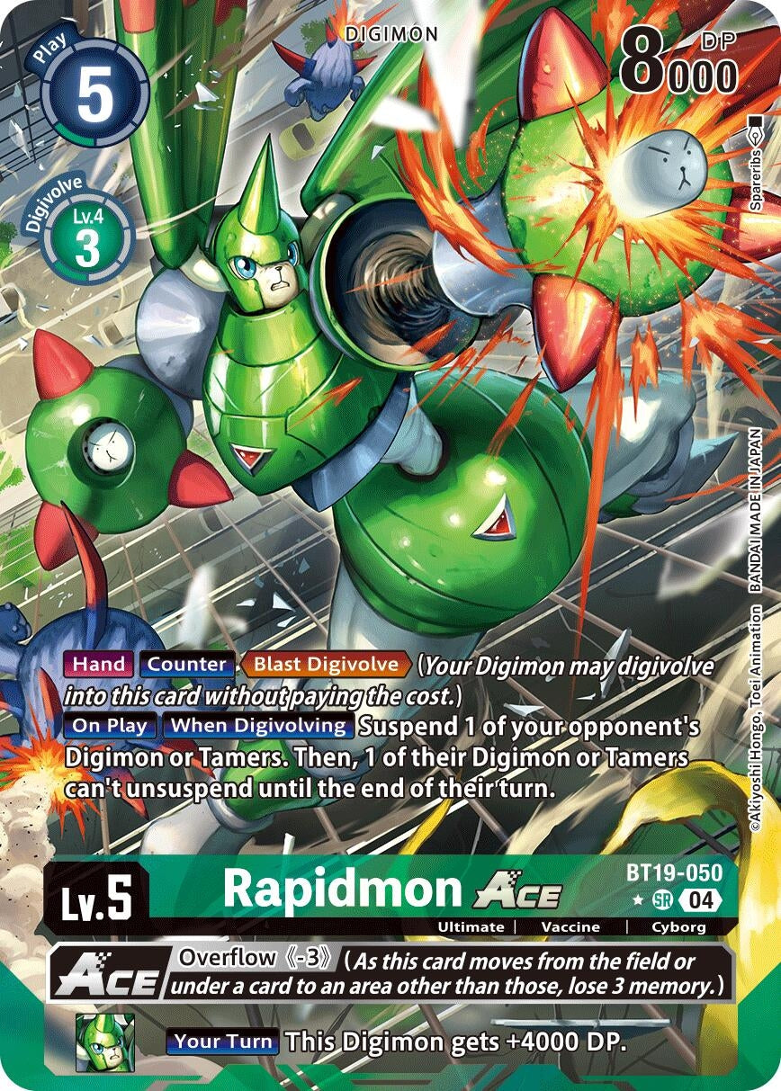 Image for Rapidmon ACE (Alternate Art) (BT19-050 SR) (Release Special Booster 2.5) - Digimon Card Game
