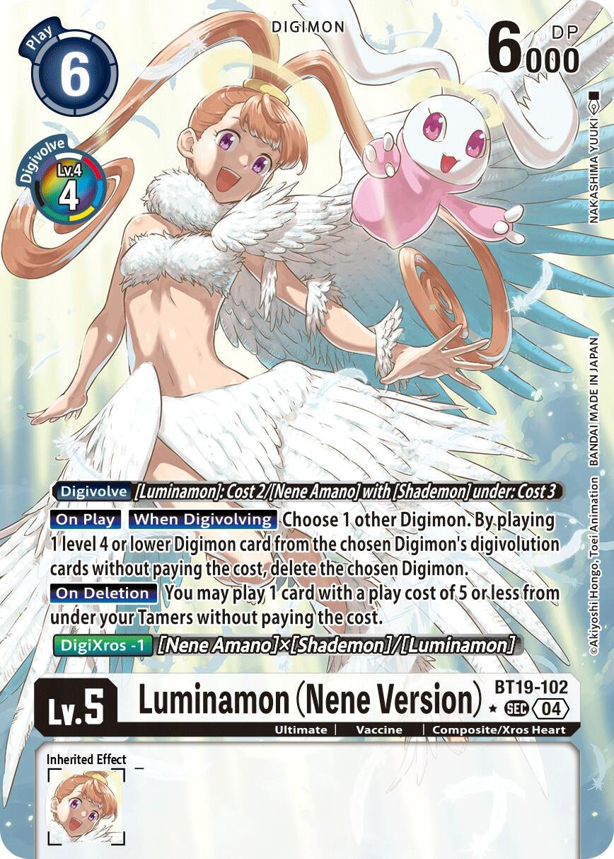 Image for Luminamon (Nene Version) (Alternate Art) (BT19-102 SEC) (Release Special Booster 2.5) - Digimon Card Game