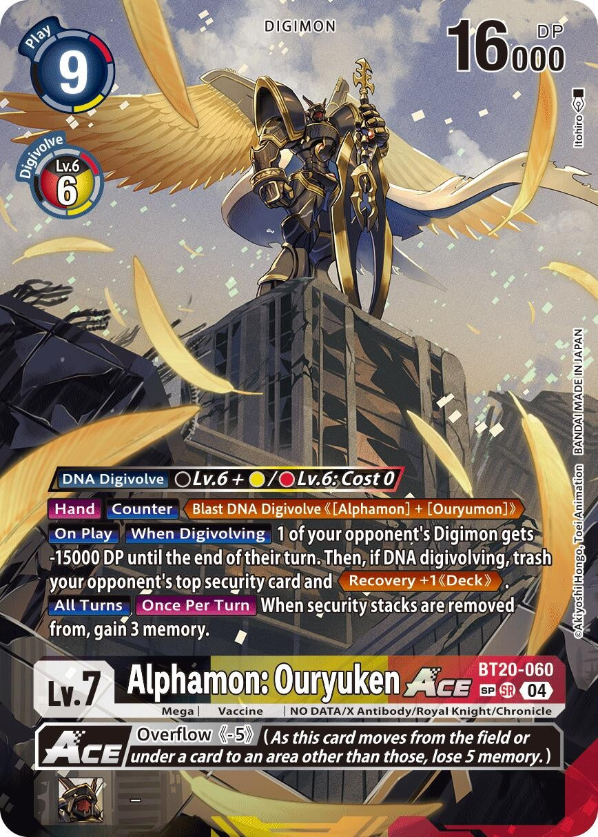 Image for Alphamon: Ouryuken ACE (Textured) (BT20-060 SR) (Release Special Booster 2.5) - Digimon Card Game