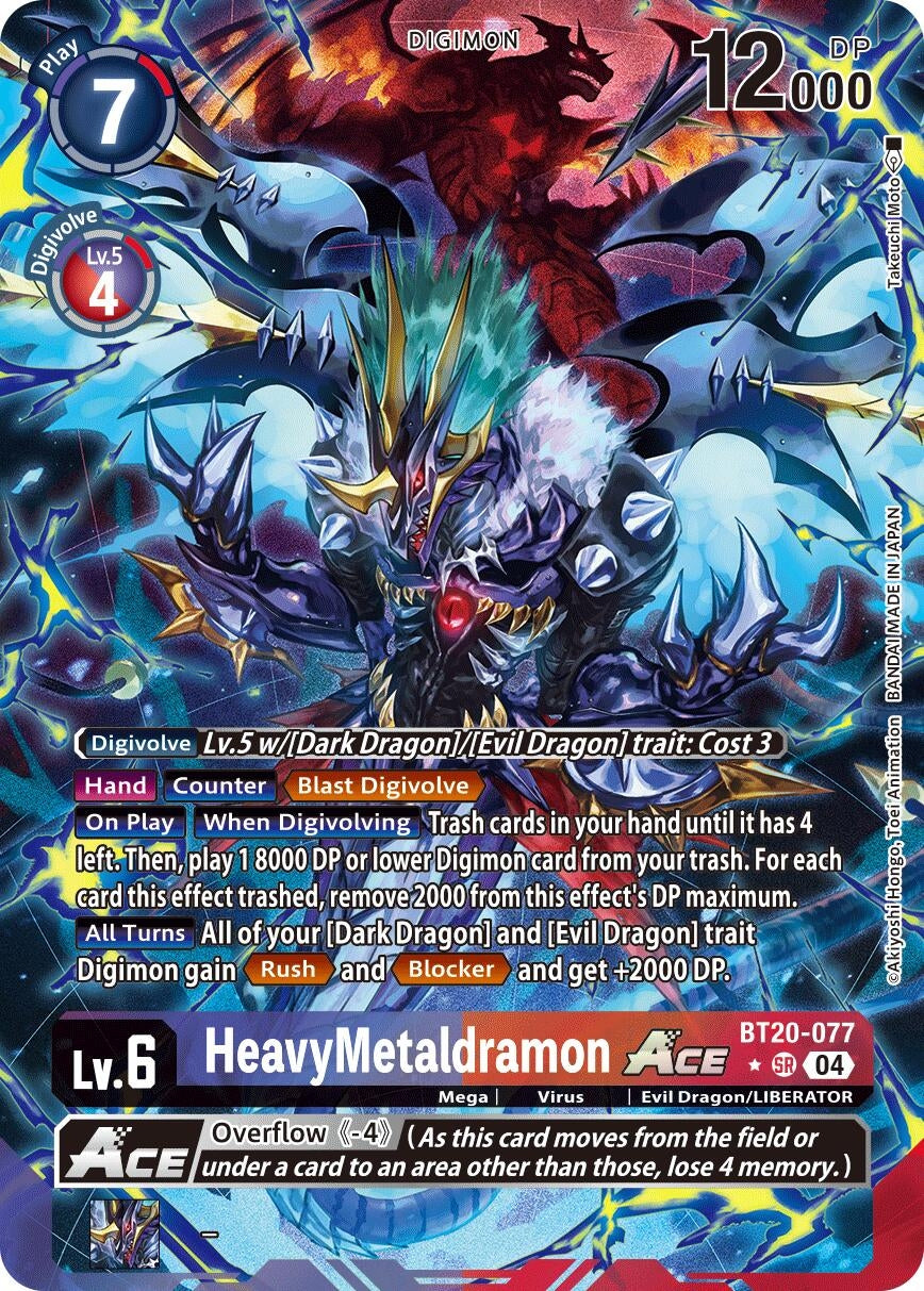 Image for HeavyMetaldramon ACE (Alternate Art) (BT20-077 SR) (Release Special Booster 2.5) - Digimon Card Game