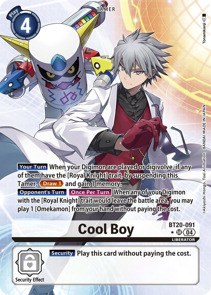 Image for Cool Boy (Alternate Art) (BT20-091 SR) (Release Special Booster 2.5) - Digimon Card Game