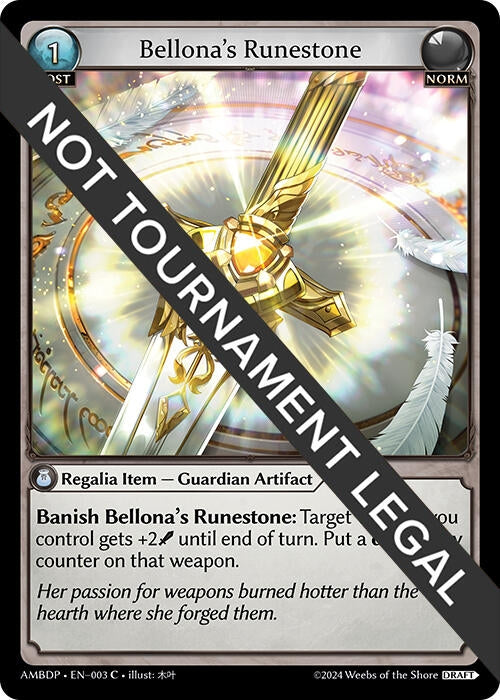 Image for Bellona's Runestone (003) (Mortal Ambition Draft Pack) - Grand Archive TCG