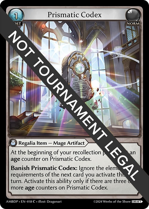 Image for Prismatic Codex (018) (Mortal Ambition Draft Pack) - Grand Archive TCG