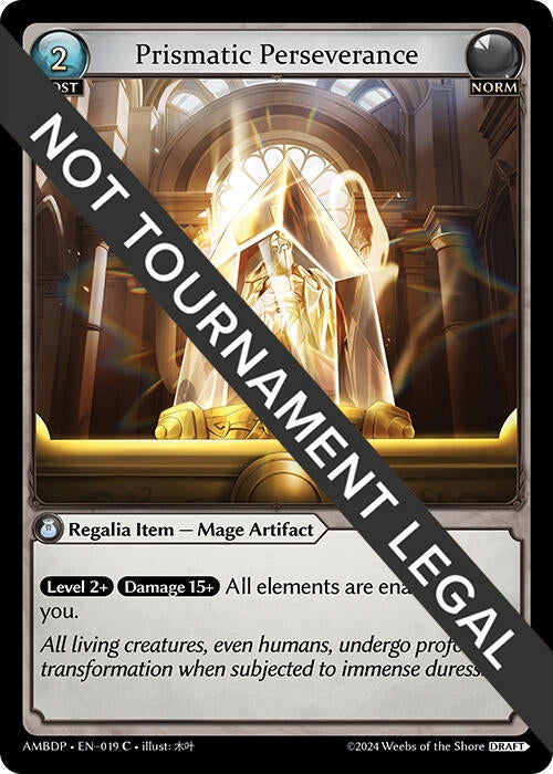 Image for Prismatic Perseverance (019) (Mortal Ambition Draft Pack) - Grand Archive TCG