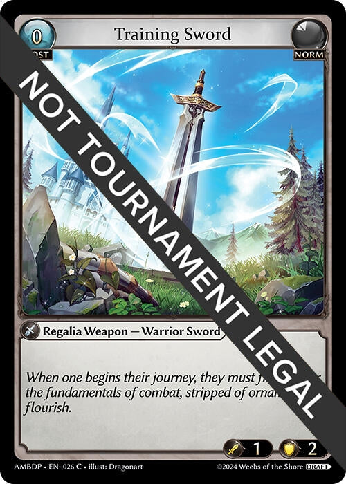 Image for Training Sword (026) (Mortal Ambition Draft Pack) - Grand Archive TCG
